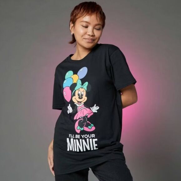 Disney Minnie Mouse women’s Black short sleeve T-shirt size XL - Picture 2 of 5